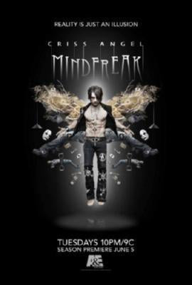 Criss Angel Mindfreak poster tin sign Wall Art