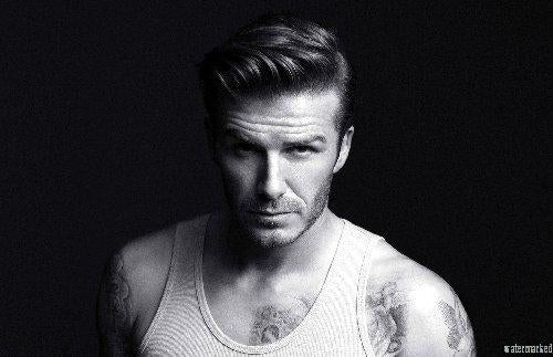 David Beckham Photo Sign 8in x 12in