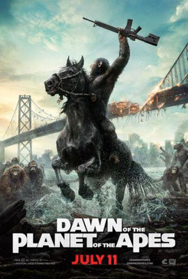 Dawn Of The Planet Apes Metal Movie Poster 8in x 12in