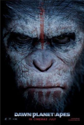 Dawn Of The Planet Apes Metal Movie Poster 8in x 12in