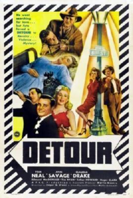Detour movie poster Metal Print 8in x 12in