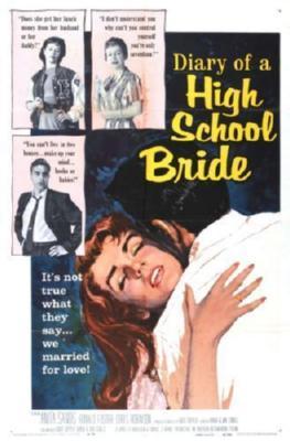 Diary Of A High School Bride movie poster Metal Print 8in x 12in