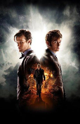 Doctor Who 50Th Anniversary Tennant Smith poster tin Metal Print Wall Art