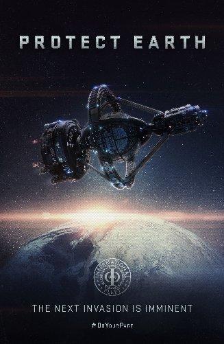 Enders Game Mini Metal Movie Poster 8in x 12in