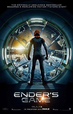Enders Game Mini Metal Movie Poster 8in x 12in