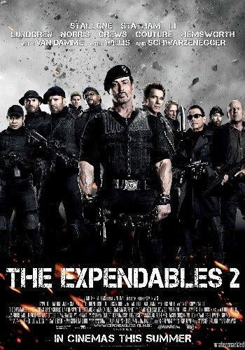 Expendables 2 The Mini movie poster Sign 8in x 12in