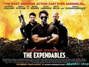 Expendables The movie poster Sign 8in x 12in