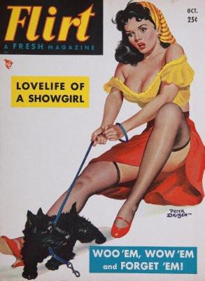 Flirt Magazine Cover poster tin Metal Print Wall Art