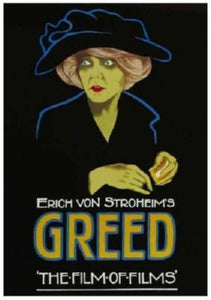 Greed movie poster Sign 8in x 12in