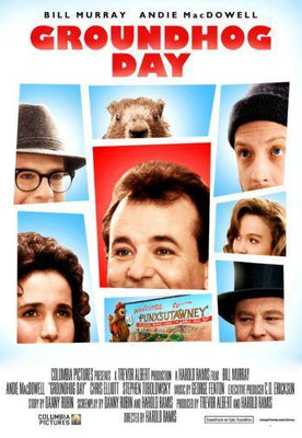 Groundhog Day movie poster Metal Print 8in x 12in
