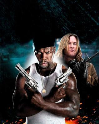 Gun 50 Cent Val Kilmer Metal Movie Poster 8in x 12in