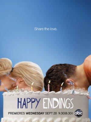 Happy Endings poster tin sign Wall Art