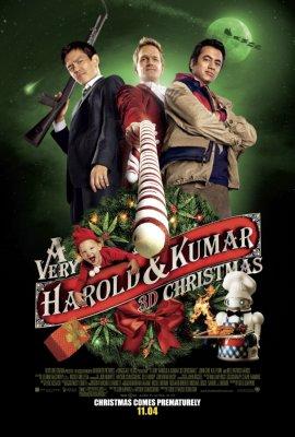A Very Harold And Kumar 3D Christmas Metal Movie Poster 8in x 12in