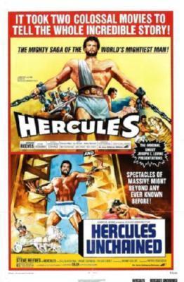 Hercules Combo movie poster Sign 8in x 12in