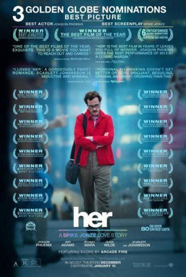 Her movie poster Metal Print 8in x 12in