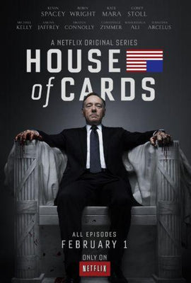 House Of Cards Metal Movie Poster 8in x 12in