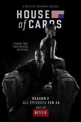 House Of Cards  Metal Poster Wall Art 8in x 12in 12"x16" The Poster Depot