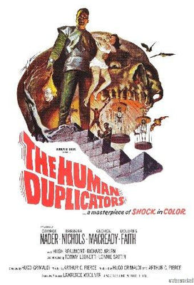 Human Duplicators Mini Metal Movie Poster 8in x 12in