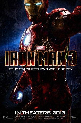 Ironman 3 Mini Metal Movie Poster 8in x 12in