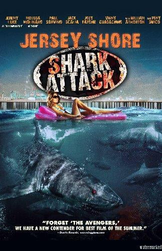 Jersey Shore Shark Attack Mini movie poster Sign 8in x 12in