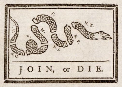 Join Or Die Military Movie Poster Metal Poster Choose Style The Poster Depot