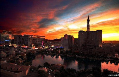 Las Vegas Morning Photography Metal Poster Choose Style The Poster Depot