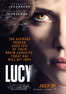 Lucy Movie Poster 11inx17in Mini Poster in Mail/storage/gift tube