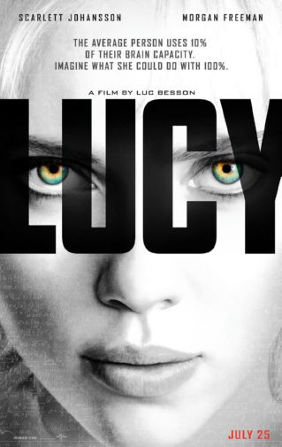 Lucy Movie Poster 11inx17in Mini Poster in Mail/storage/gift tube