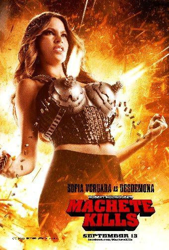 Machete Kills Sofia Vergara Mini movie poster Metal Print 8in x 12in