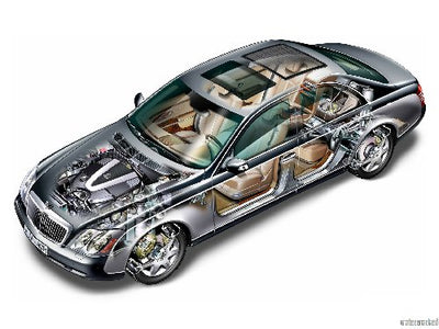 Maybach Cutaway Mini Poster 11X17 in Mail/storage/gift tube