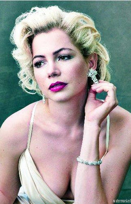 Michelle Williams Metal Print 8in x 12in