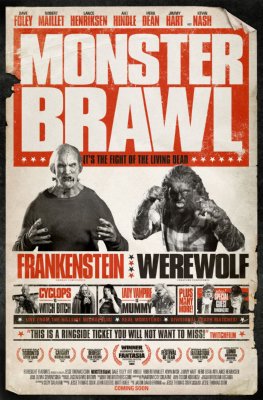 Monster Brawl Movie 11inx17in Mini Poster Frankenstein Vs. Werewolf