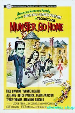 Munster Go Home movie poster Metal Print 8in x 12in