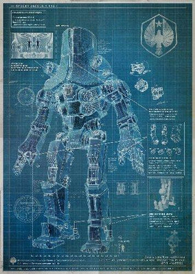 Pacific Rim Mini Metal Movie Poster 8in x 12in