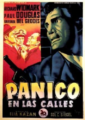 Panic In The Streets Foreign Metal Movie Poster 8in x 12in