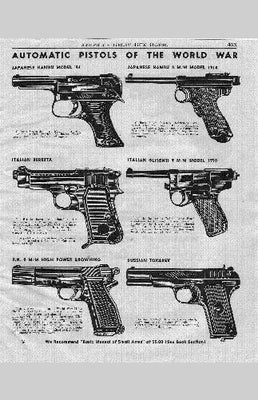 War Pistols Ad 1948 11inx17in Mini Art Poster
