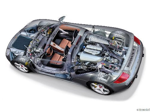 Porsche Carrera Gt Cutaway Mini Poster 11X17 in Mail/storage/gift tube