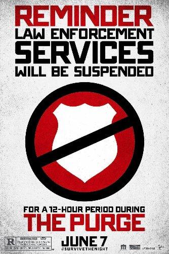 The Purge Mini movie poster Sign 8in x 12in