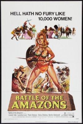 Battle Of The Amazons Metal Print 8in x 12in