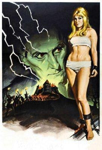 Frankenstein Created Woman Photo Sign 8in x 12in