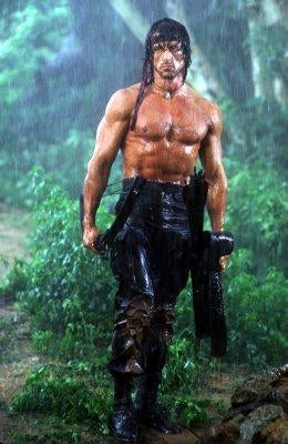 Entertainment Room Decor Rambo Metal Print 8in x 12in