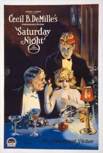 Saturday Night Photo Sign 8in x 12in