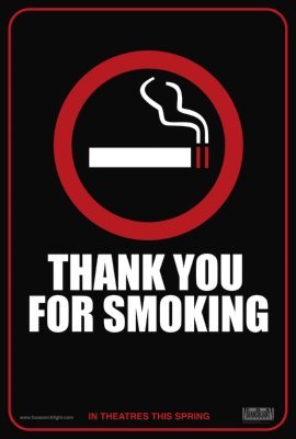 Thank You For Smoking Mini Poster 11x17 in Mail/storage/gift tube