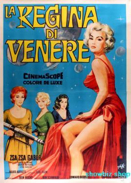 Queen Of Outer Space Metal Movie Poster 8in x 12in