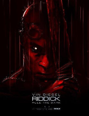 Riddick Mini movie poster Metal Print 8in x 12in