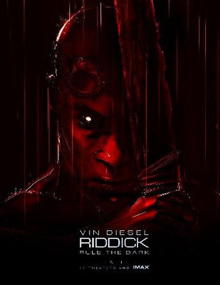 Riddick Mini Metal Movie Poster 8in x 12in