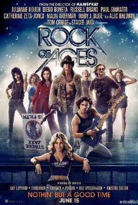 Rock Of Ages Mini Metal Movie Poster 8in x 12in