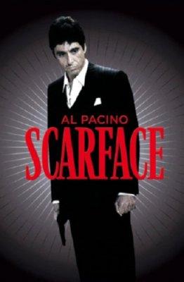 Scarface Mini Metal Movie Poster 8in x 12in