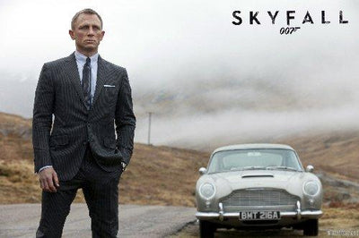 Skyfall Mini Metal Movie Poster 8in x 12in The Poster Depot
