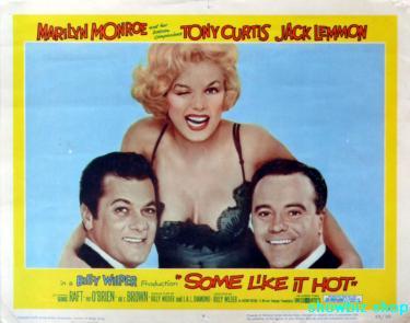 Some Like It Hot Metal Movie Poster 8in x 12in